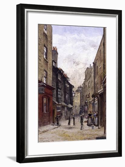 Peter's Lane, Clerkenwell, London, 1880-John Crowther-Framed Giclee Print