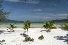 Beach of Koh Rong Samloem island, Cambodia, Indochina, Southeast Asia, Asia-Peter Schickert-Framed Premier Image Canvas