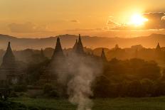 Sunset in Bagan (Pagan), Myanmar (Burma), Asia-Peter Schickert-Photographic Print