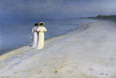 Summer Evening on Skagen's Southern Beach – 1893-Peter Severin Kroyer-Giclee Print