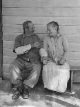Elderly Couple Holding Hands-Peter Stackpole-Photographic Print