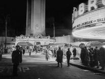 Fans Gathering around the Thearters for the New Premiere-Peter Stackpole-Photographic Print
