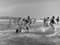 Naked Us Soldiers Bathing in the Pacific Ocean During a Lull in the Fighting on Saipan-Peter Stackpole-Photographic Print