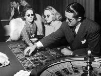 Playing the Roulette Wheel in a Las Vegas Club-Peter Stackpole-Photographic Print