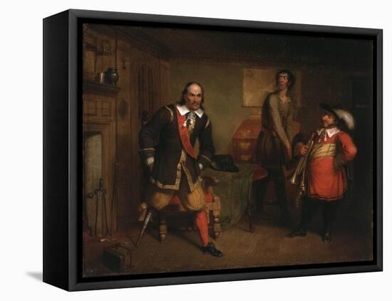 Peter Stuyvesant (1592-1672) and the Trumpeter, 1835-Asher Brown Durand-Framed Premier Image Canvas