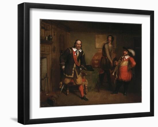 Peter Stuyvesant (1592-1672) and the Trumpeter, 1835-Asher Brown Durand-Framed Giclee Print