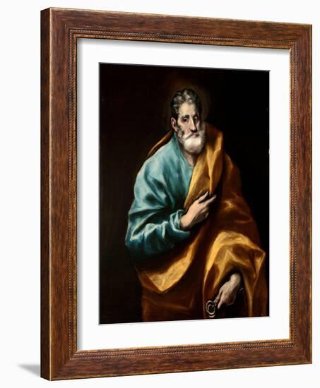 Peter the Apostle-El Greco-Framed Giclee Print