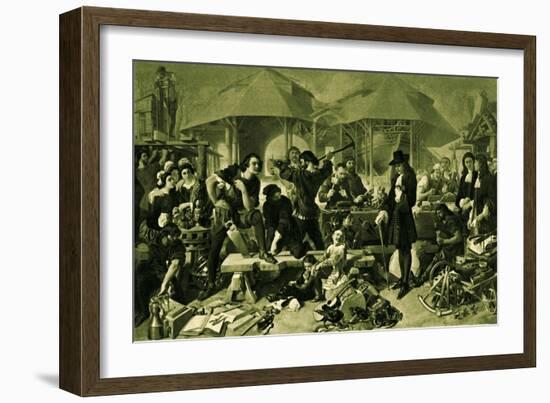 Peter the Great at Deptford Dockyard-Daniel Maclise-Framed Giclee Print