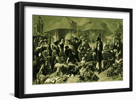 Peter the Great at Deptford Dockyard-Daniel Maclise-Framed Giclee Print