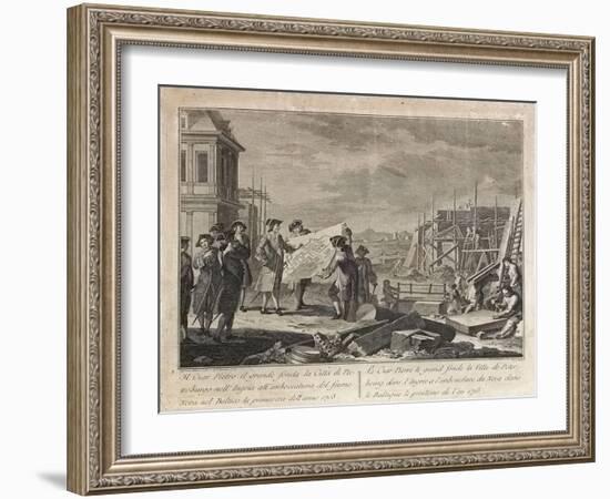 Peter the Great Founding Saint Petersburg-Pietro Antonio Novelli-Framed Giclee Print