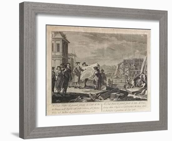 Peter the Great Founding Saint Petersburg-Pietro Antonio Novelli-Framed Giclee Print