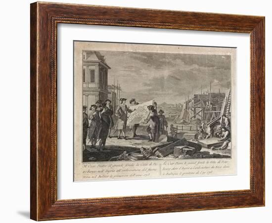 Peter the Great Founding Saint Petersburg-Pietro Antonio Novelli-Framed Giclee Print