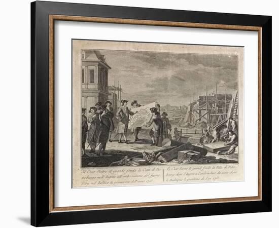 Peter the Great Founding Saint Petersburg-Pietro Antonio Novelli-Framed Giclee Print