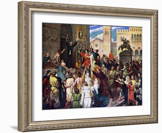 Peter the Hermit Preaching the First Crusade, 1926-James Archer-Framed Giclee Print