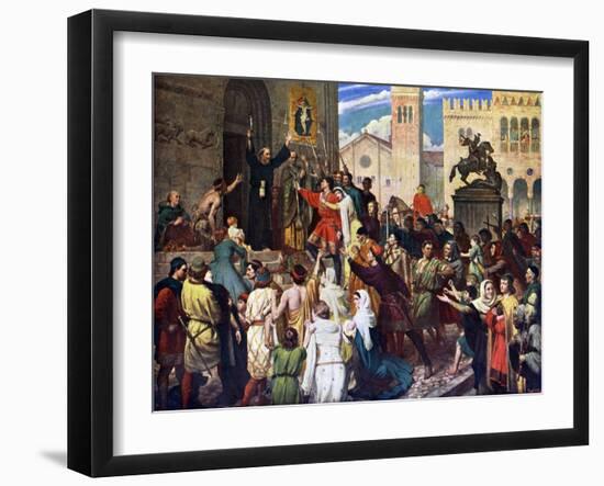 Peter the Hermit Preaching the First Crusade, 1926-James Archer-Framed Giclee Print