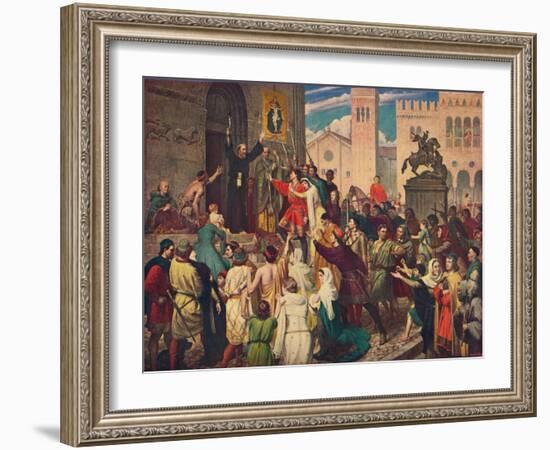 Peter the Hermit Preaching the First Crusade, C1095-James Archer-Framed Giclee Print