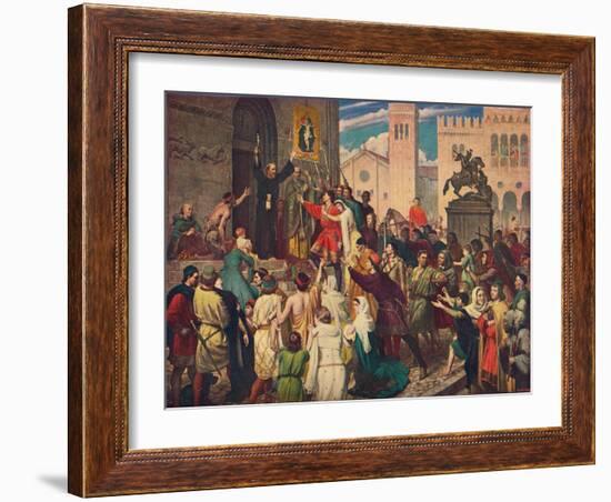 Peter the Hermit Preaching the First Crusade, C1095-James Archer-Framed Giclee Print