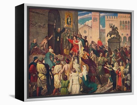 Peter the Hermit Preaching the First Crusade, C1095-James Archer-Framed Premier Image Canvas