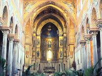 Cathedral Interior with Mosaics, Monreale, Sicily, Italy-Peter Thompson-Photographic Print