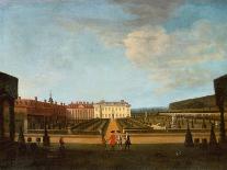 The Round Course at Newmarket, Preparing for the King's Plate, c.1725-Peter Tillemans-Giclee Print