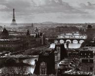 River Seine and the City of Paris-Peter Turnley-Stretched Canvas