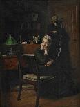 Woman Reading by Candlelight, 1908-Peter Vilhelm Ilsted-Mounted Giclee Print