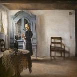 Woman Reading by Candlelight, 1908-Peter Vilhelm Ilsted-Giclee Print