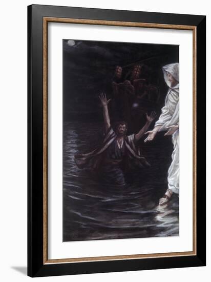 Peter Walks on the Sea-James Jacques Joseph Tissot-Framed Giclee Print