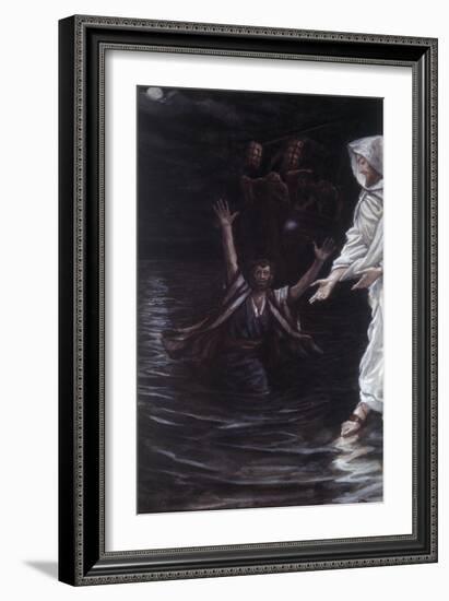 Peter Walks on the Sea-James Jacques Joseph Tissot-Framed Giclee Print