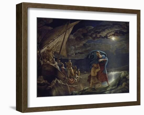 Peter Walks on Water, 1806/07-Philipp Otto Runge-Framed Giclee Print