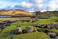 An autumn view of the scenic Langdale Valley, Lake District National Park, Cumbria, England, United-Peter Watson-Framed Premier Image Canvas