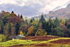 An autumn view of the scenic Langdale Valley, Lake District National Park, Cumbria, England, United-Peter Watson-Framed Photographic Print