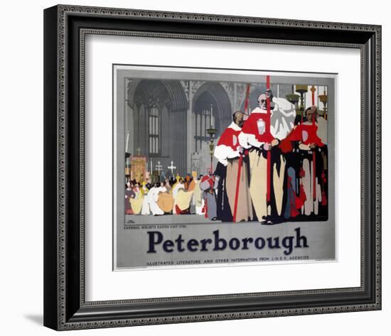 Peterborough Cathedral Procession-null-Framed Art Print