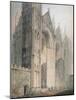 Peterborough Cathedral (W/C on Paper)-Thomas Girtin-Mounted Giclee Print