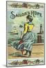 Petersburg, Virginia, Sailor's Hope Brand Tobacco Label-Lantern Press-Mounted Art Print