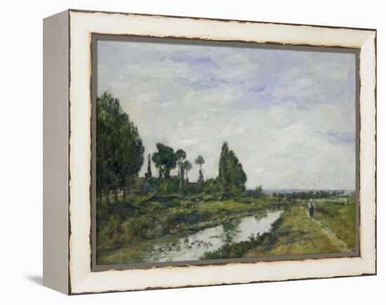 Petit Canal a Quilleboeuf, 1893-Eugène Boudin-Framed Premier Image Canvas