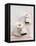 Petit Fours and Cappuccino Decorated with Cocoa Powder Hearts-Gareth Morgans-Framed Premier Image Canvas