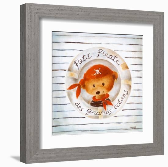 Petit Pirate des Grands Oceans-Joëlle Wolff-Framed Art Print