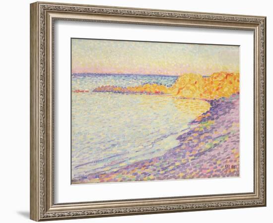 Petit Plage, Saint Tropez, 1897-Theo van Rysselberghe-Framed Giclee Print