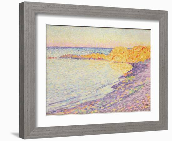 Petit Plage, Saint Tropez, 1897-Theo van Rysselberghe-Framed Giclee Print