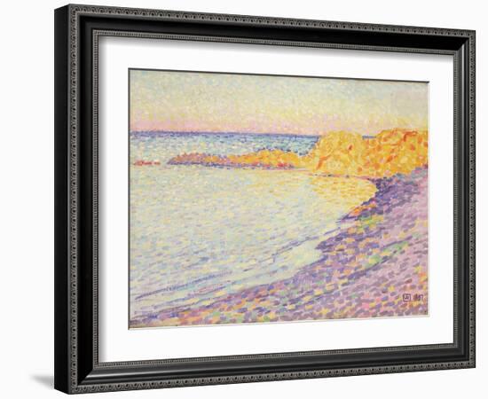 Petit Plage, Saint Tropez, 1897-Theo van Rysselberghe-Framed Giclee Print