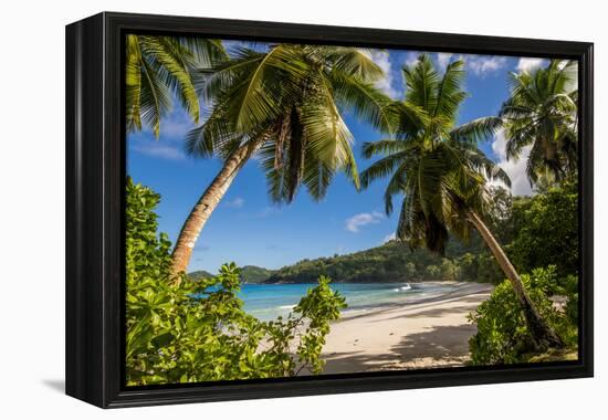 Petit Police Bay Beach, Mahe, Republic of Seychelles, Indian Ocean.-Michael DeFreitas-Framed Premier Image Canvas