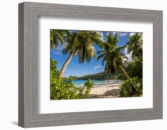 Petit Police Bay Beach, Mahe, Republic of Seychelles, Indian Ocean.-Michael DeFreitas-Framed Photographic Print