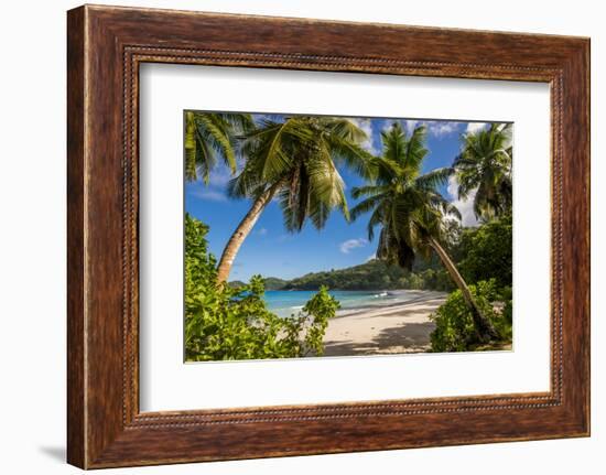 Petit Police Bay Beach, Mahe, Republic of Seychelles, Indian Ocean.-Michael DeFreitas-Framed Photographic Print