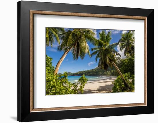 Petit Police Bay Beach, Mahe, Republic of Seychelles, Indian Ocean.-Michael DeFreitas-Framed Photographic Print