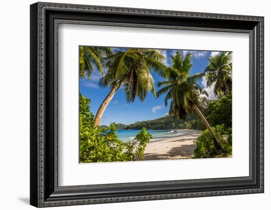 Petit Police Bay Beach, Mahe, Republic of Seychelles, Indian Ocean.-Michael DeFreitas-Framed Photographic Print