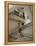 Petit Trianon: Vue du vestibule et de l'escalier, avec la rampe en fer forgé aux chiffres de-null-Framed Premier Image Canvas
