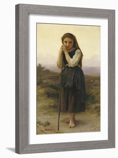Petite Bergere-William Adolphe Bouguereau-Framed Giclee Print