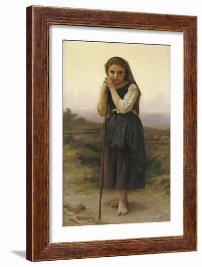 Petite Bergere-William Adolphe Bouguereau-Framed Giclee Print