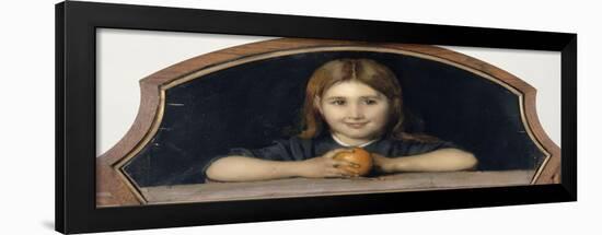 Petite fille à l'orange-Jean Jacques Henner-Framed Giclee Print